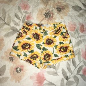 American Apparel Sunflower Shorts